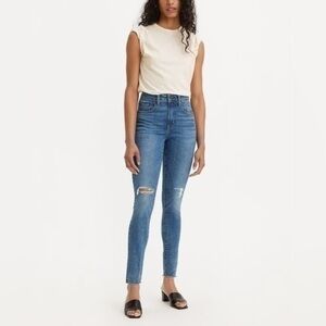 Levi’s Mile High Super Skinny Jeans Women’s Size 26 Blue Dark Wash